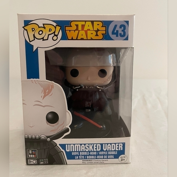 Star Wars Unmasked Darth Vader Funko Pop Bobble Head #43 - Picture 1 of 5